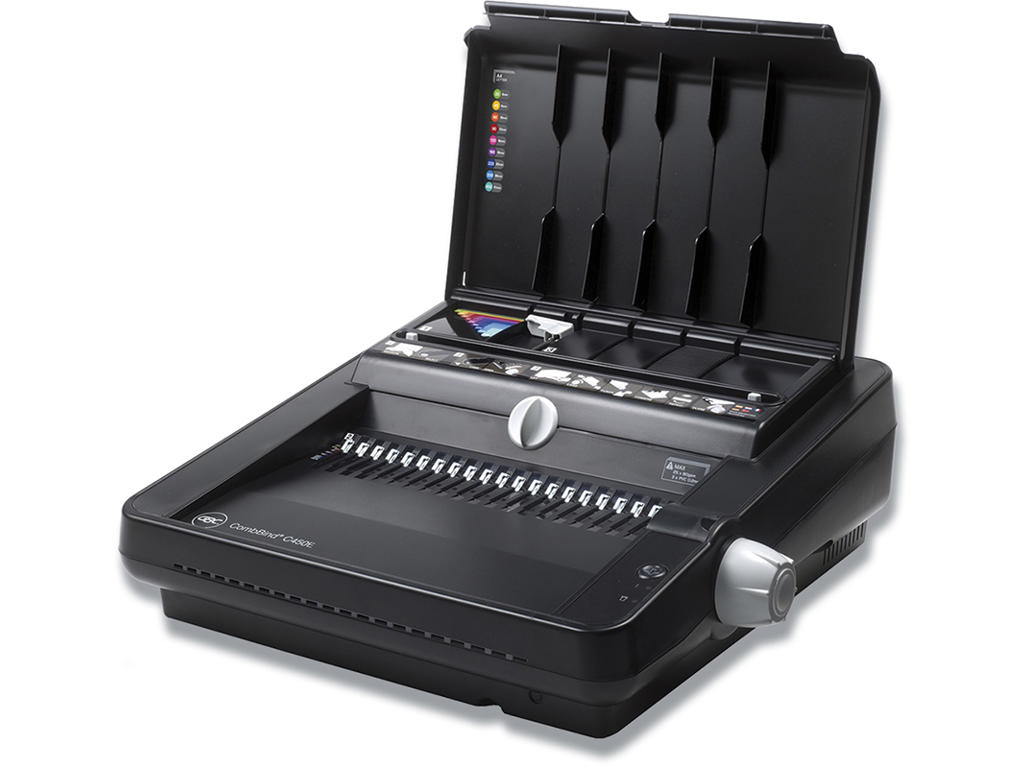 Indbindingsmaskine, Til plastspiraler, 450 ark-51 mm, A4, GBC CombBind C450E