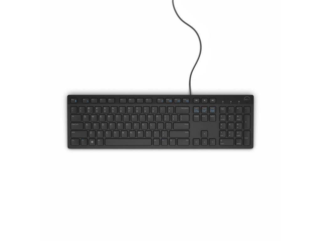 DELL KB216 tastatur Universel USB QWERTY Russisk Sort