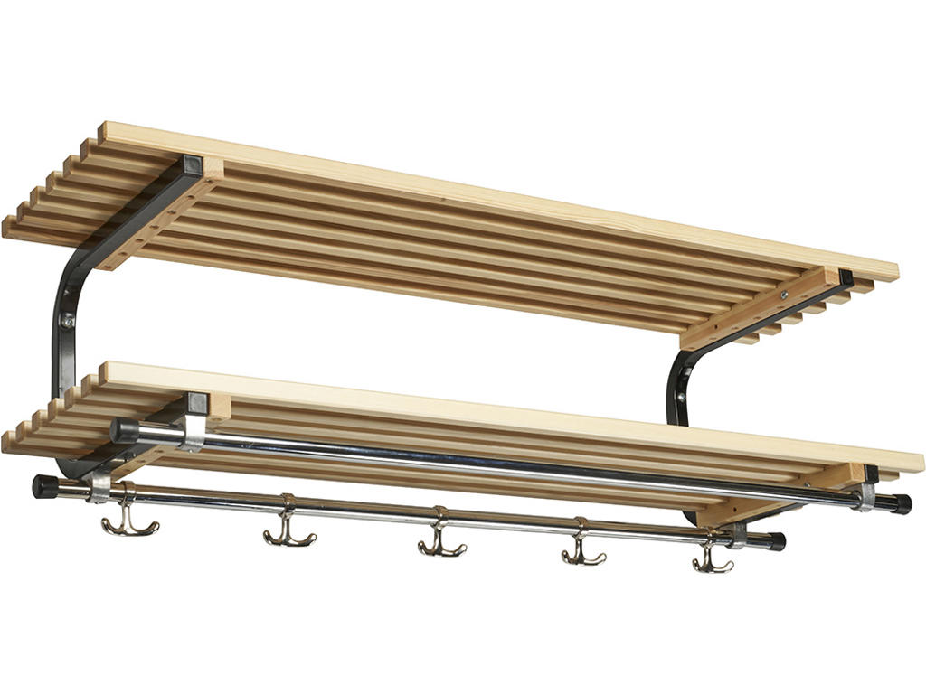 Hattehylde, Sara, L=800 mm fyr/sort dobbelt samlet, Essem Design DK