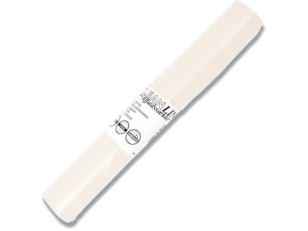 Affaldssække, 90 liter, 1 rulle, 10 sække pr rulle, CleanLine Basic