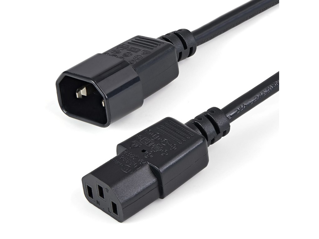 StarTech.com PXT1001M el-ledning Sort 1 m C14 forbinder C13 forbinder