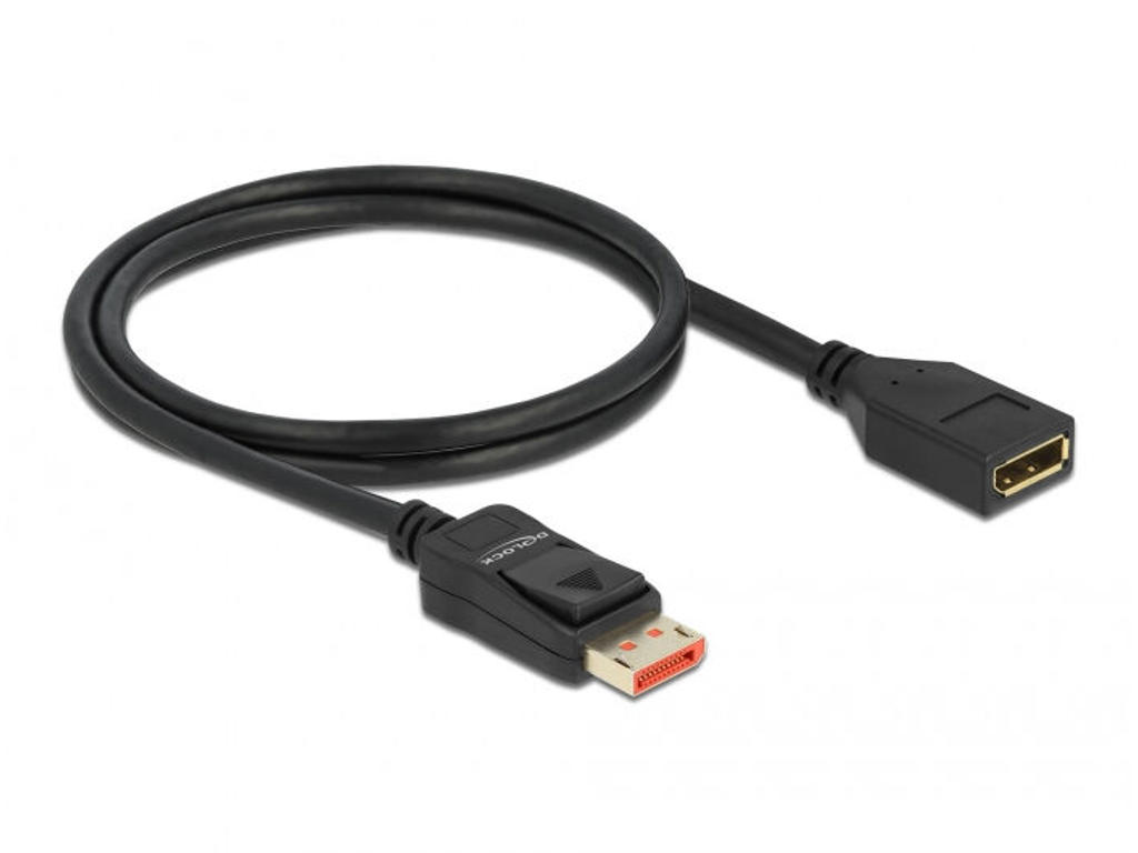 DeLOCK 87070 DisplayPort kabel 1 m Sort