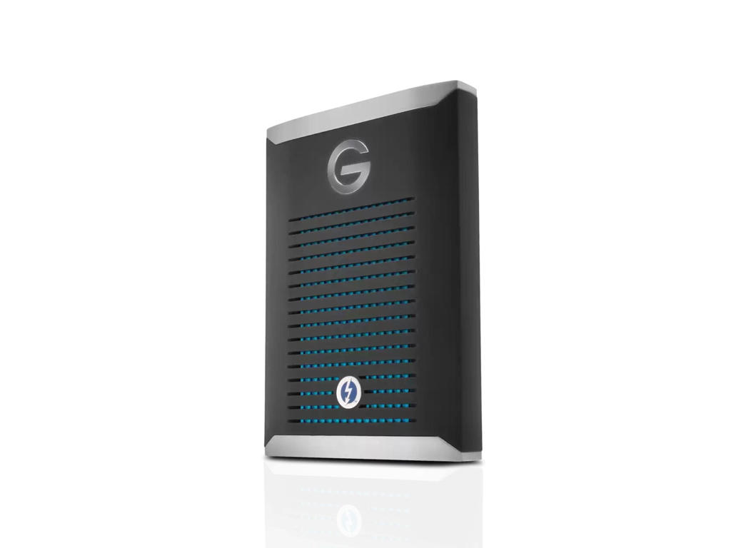 SanDisk G-DRIVE PRO Thunderbolt-teknologi 2 TB Sort, Rustfrit stål