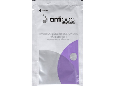 Overfladedesinfektion, Fødevaregodkendt, Servietter, 150 stk, Kiilto Antibac 75%