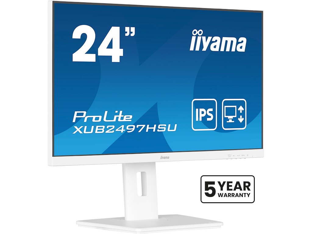 iiyama ProLite XUB2497HSU-W2 computerskærm 60,5 cm (23.8") 1920 x 1080 pixel Fuld HD LED Hvid