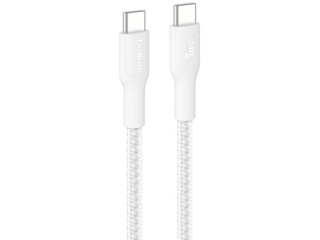 Belkin BoostCharge Pro USB-kabel USB 2.0 3 m USB C 0,48 Gbit/sek. 240 W Hvid