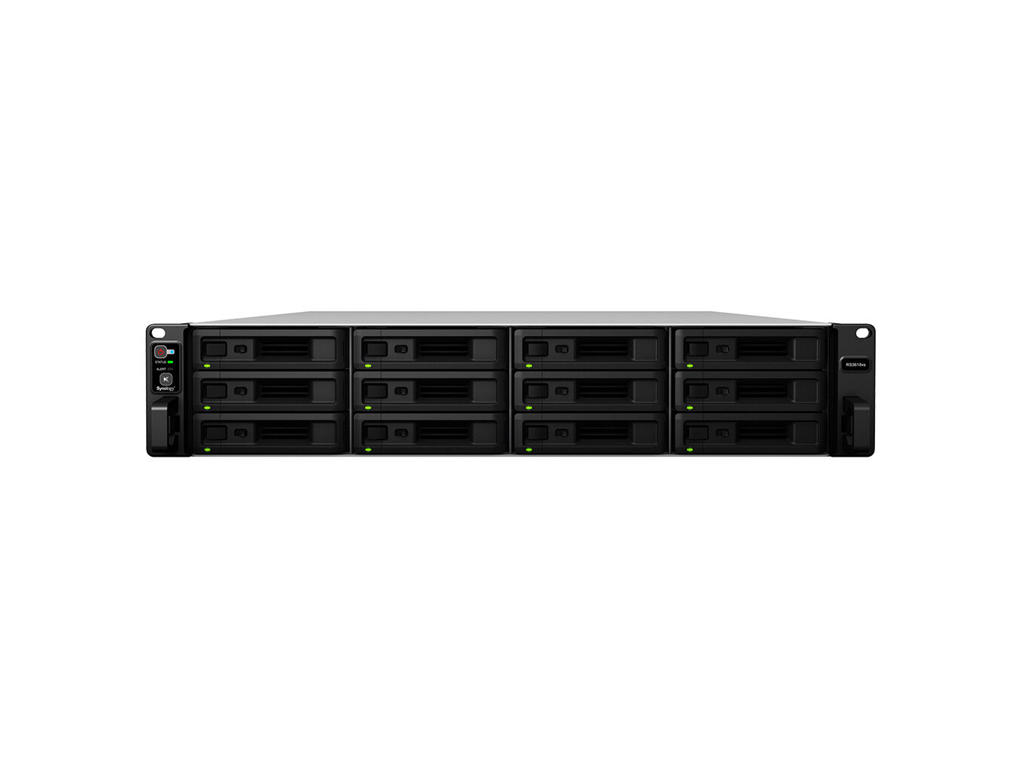 Synology RackStation RS3618xs NAS Stativ (2U) Intel® Xeon® D D-1521 8 GB DDR4 144 TB HDD DiskStation Manager Sort