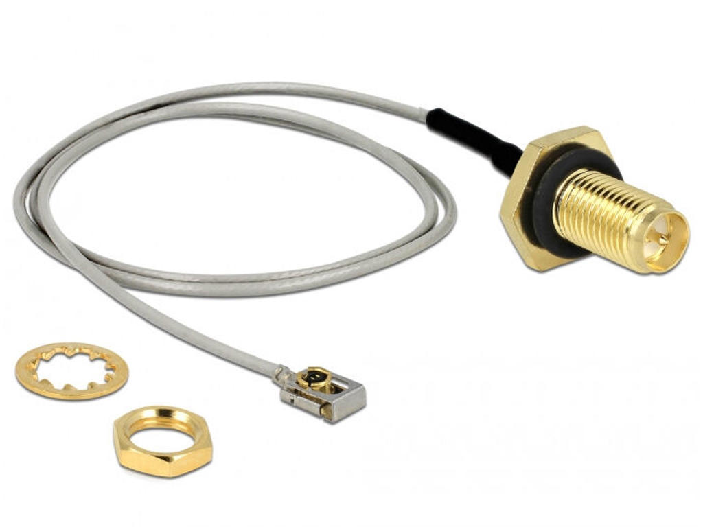 DeLOCK 90292 koaxial kabel 0,3 m RP-SMA MHF I LK Metallic