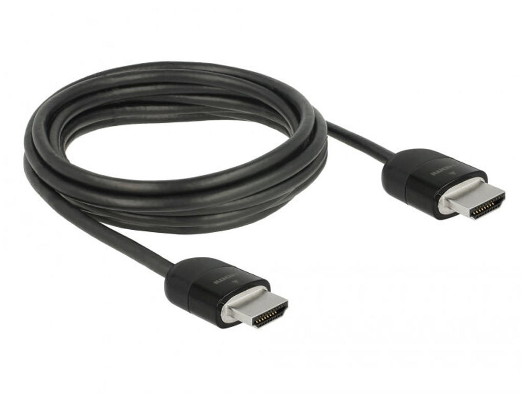 DeLOCK 84965 HDMI-kabel 3 m HDMI Type A (Standard) Sort