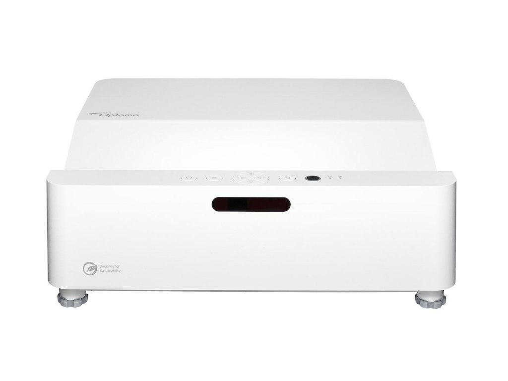Optoma ZH430UST Ultrakort projektor med kort projiceringsafstand 4000 ANSI lumens DLP 1080p (1920x1080) 3D Hvid