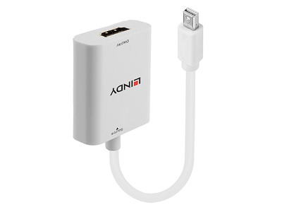 Lindy 41069 videokabel adapter Mini DisplayPort HDMI Type A (Standard) Hvid