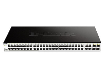 D-Link DGS-1210-48 netværksswitch Administreret L2 Gigabit Ethernet (10/100/1000) 1U Sort