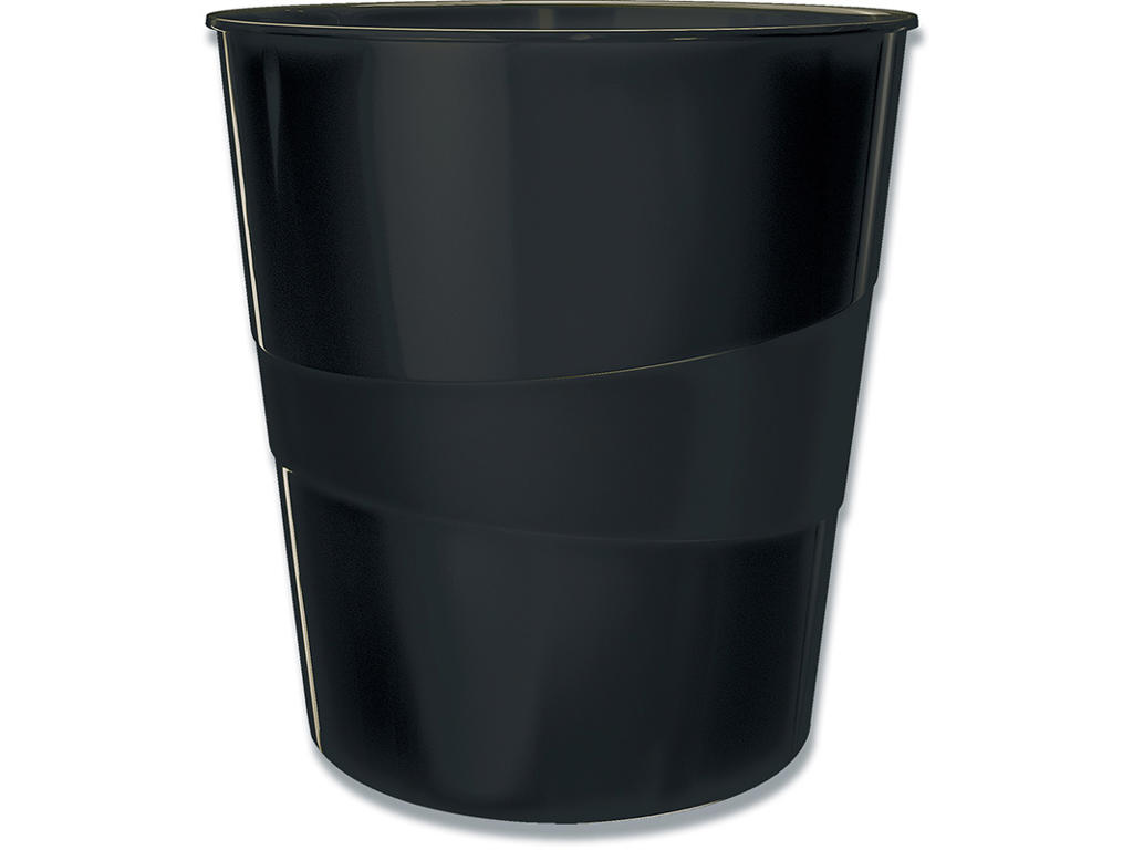 Papirkurv, Sort, 15 liter, Plast, Leitz Recycle 