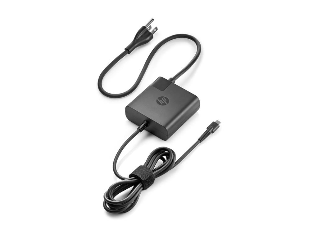 HP 1HE08AA strømadapter og vekselret Sort