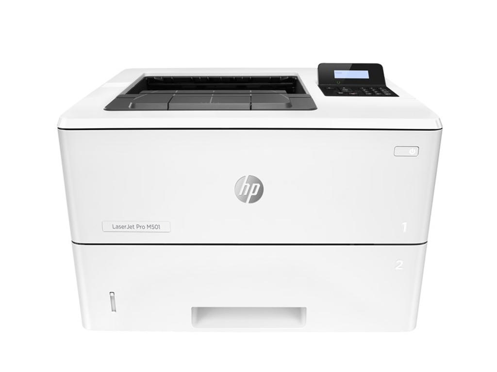 HP LaserJet Pro M501dn Sort og hvid Printer, Kun ethernet; Dupleks