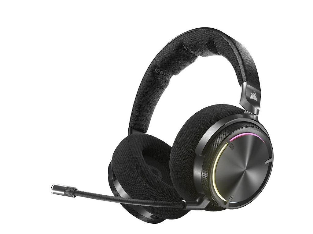 Corsair VIRTUOSO MAX Headset Trådløs Spil Bluetooth Sort, Kulfiber