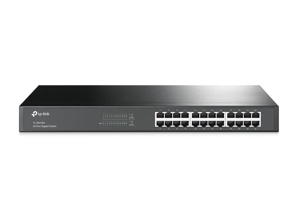 TP-Link TL-SG1024 netværksswitch Ikke administreret L2 Gigabit Ethernet (10/100/1000) Sort