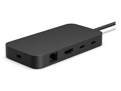Microsoft Surface USB4 Dock Ledningsført Sort