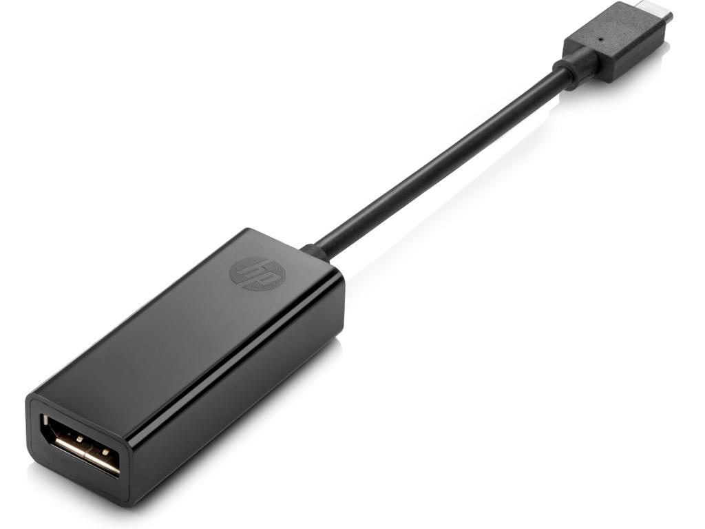 HP USB-C to DP Adapter USB grafisk adapter Sort