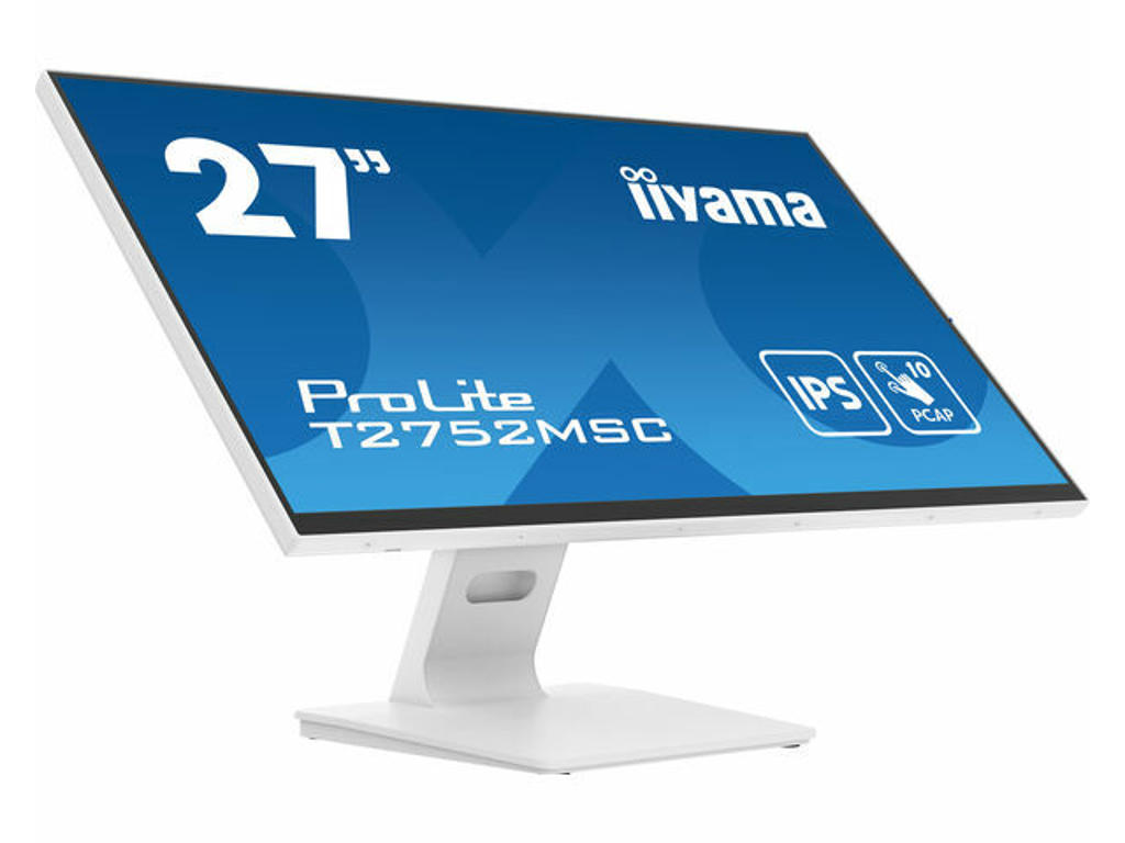 iiyama ProLite T2752MSC-W1 computerskærm 68,6 cm (27") 1920 x 1080 pixel Fuld HD LED Berøringsskærm Hvid
