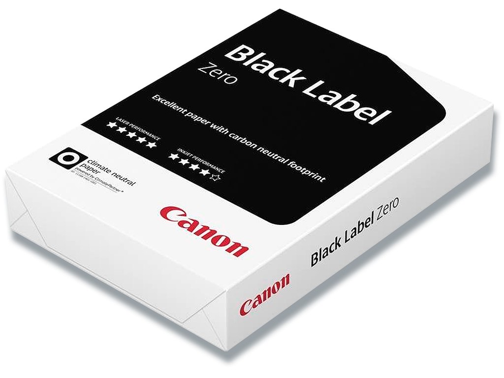 Kopipapir - hvidt, A4, 80 g/m², 2500 ark/kassen, Canon Black Label Zero WOP211