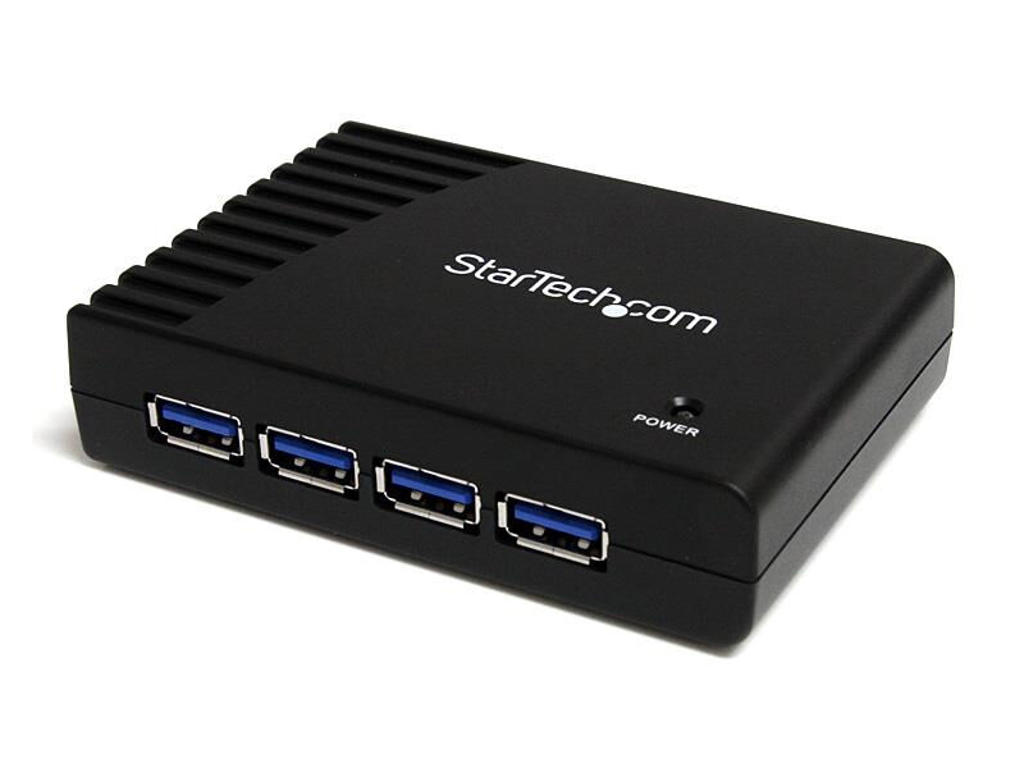 StarTech.com 4 Port Black SuperSpeed USB 3.0 Hub