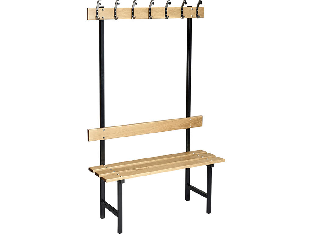 Bænk fristående, Modelnr 70, L=600 mm enkel eg/sort, Essem Design DK