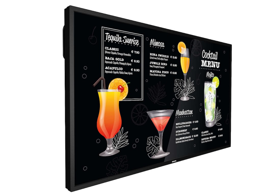 Philips Signage Solutions P-Line Digital fladpaneldisplay 139,7 cm (55") VA 750 cd/m² 4K Ultra HD Sort