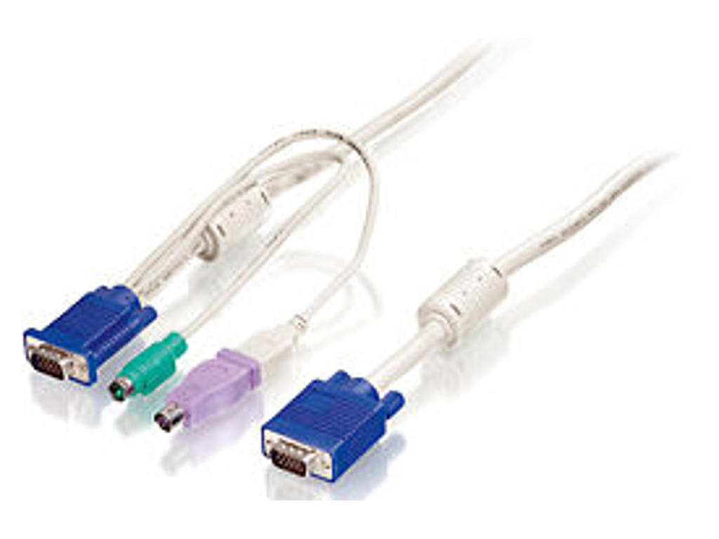 LevelOne ACC-2101 KVM-kabel Hvid 1,8 m