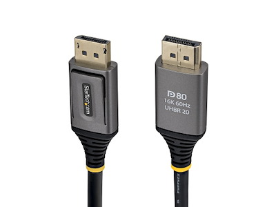 StarTech.com DP21V-150C-DP80-CBL DisplayPort kabel 1,5 m Sort
