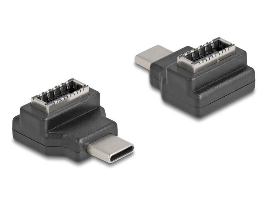 DeLOCK 67235 kabel kønsskifter USB Type-C USB Type-E Sort