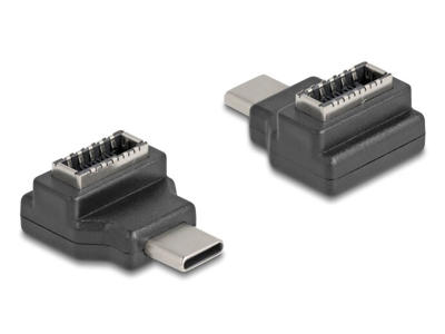 DeLOCK 67235 kabel kønsskifter USB Type-C USB Type-E Sort
