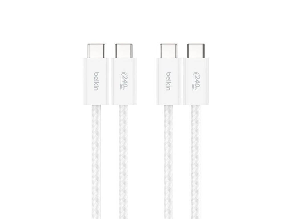 Belkin BoostCharge USB-kabel USB 2.0 USB C 240 W Hvid