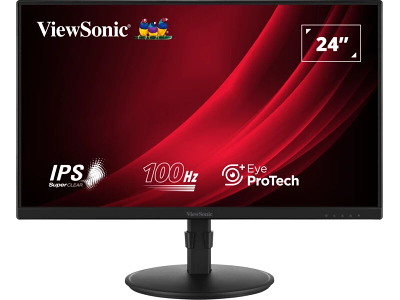 Viewsonic VA VA2408-HDJ computerskærm 61 cm (24") 1920 x 1080 pixel Fuld HD LED Sort