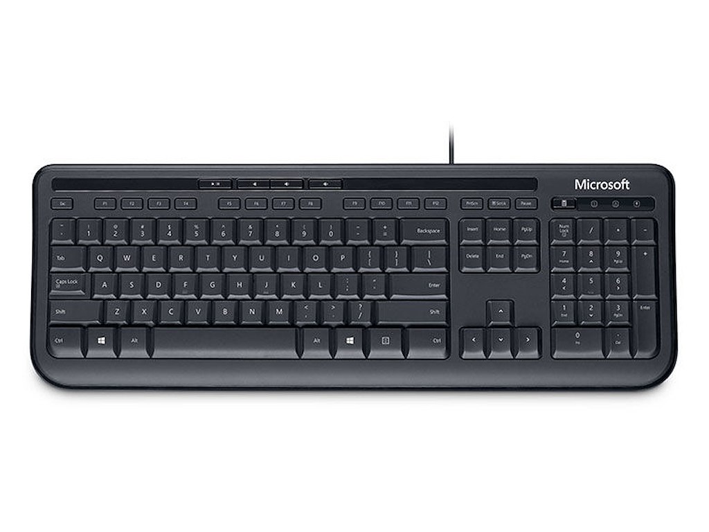 Microsoft Wired Keyboard 600 tastatur Kontor USB QWERTY US engelsk Sort