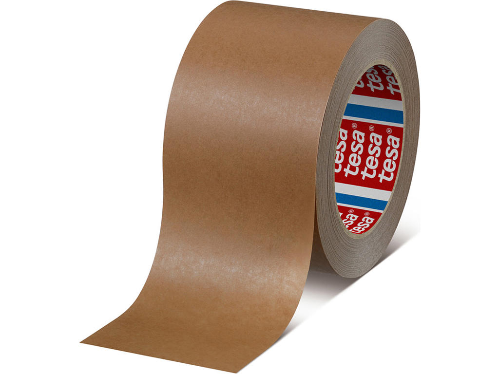 Tape - emballage, 75mm x 50m, Brun, 1 rulle, Tesa Papir 4313 PV10