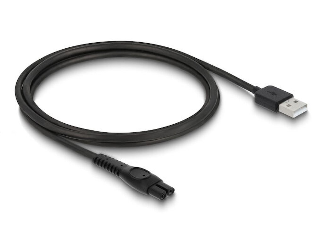 DeLOCK 90981 el-ledning Sort 1 m USB A 2-polet