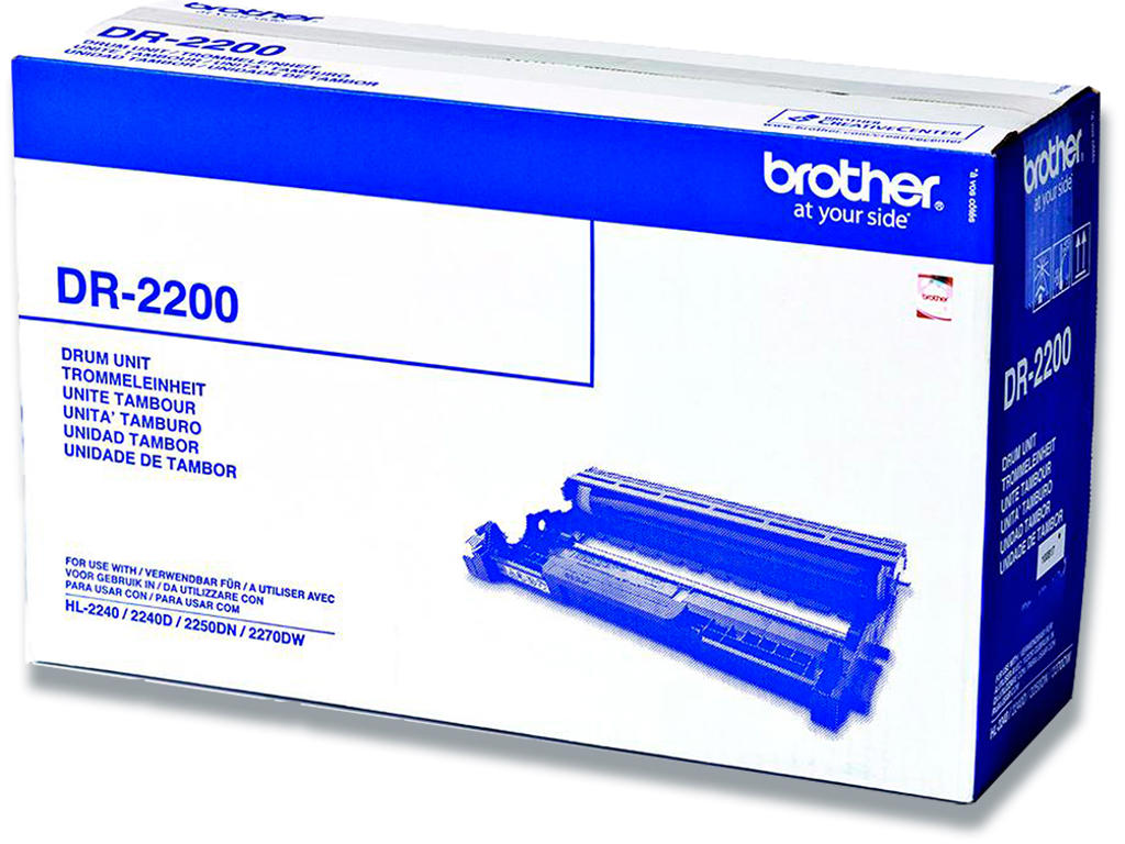 Tromle, DR-2200, Ingen farve, 12.000 sider, Brother 