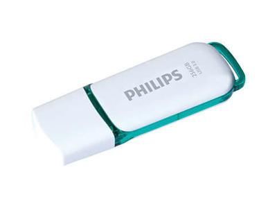 Philips FM25FD75B/10 USB-nøgle 256 GB USB Type-A 3.2 Gen 1 (3.1 Gen 1) Turkis, Hvid