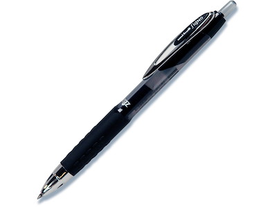 Rollerball pen, 0.7 mm, 0.4 mm, Sort, uni-ball Signo Fine UMN-207E-46