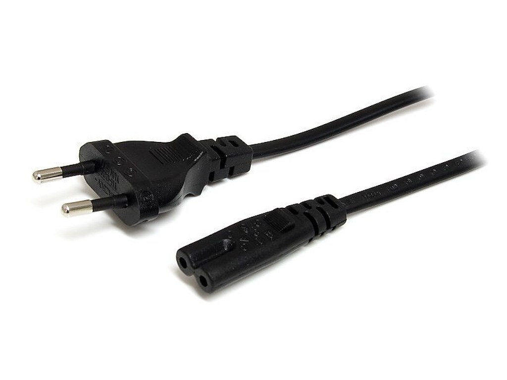 StarTech.com PXT101NBEU el-ledning Sort 2 m CEE7/16 C7 forbinder