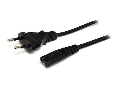 StarTech.com PXT101NBEU el-ledning Sort 2 m CEE7/16 C7 forbinder