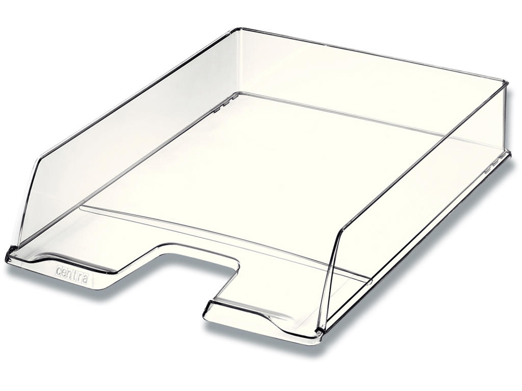 Brevbakke, Transparent klar, A4, Udvendig: B25.4xH6.1xD35 cm, Centra 