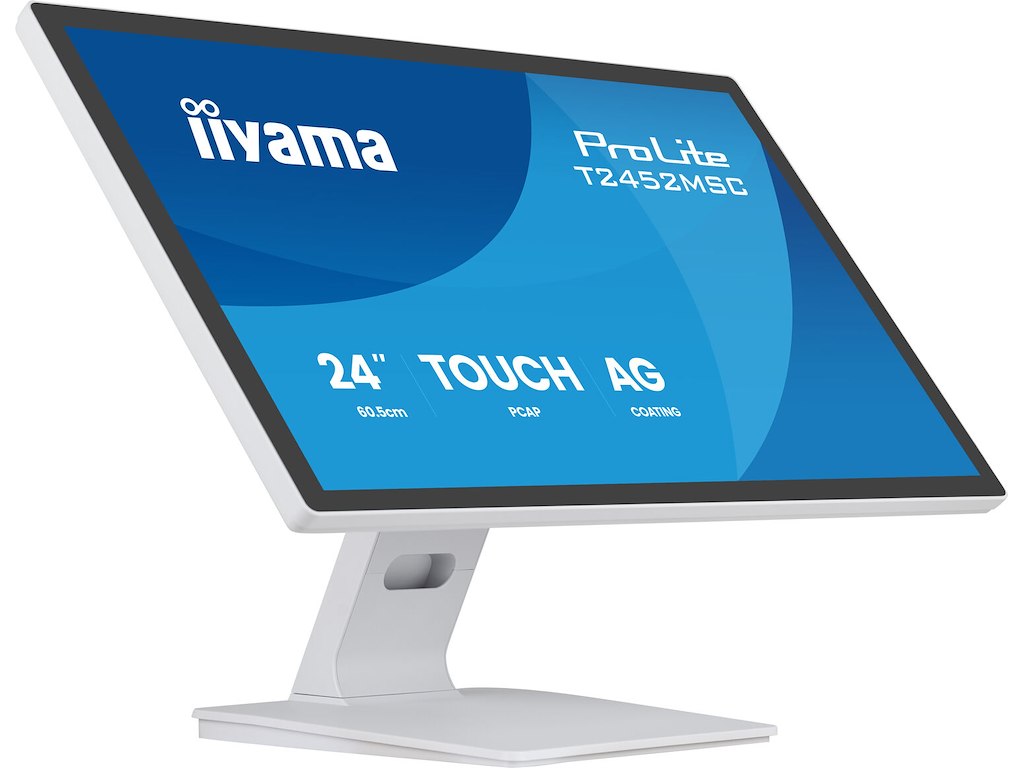 iiyama T2452MSC-W2AG computerskærm 61 cm (24") 1920 x 1080 pixel Fuld HD LED Berøringsskærm Hvid