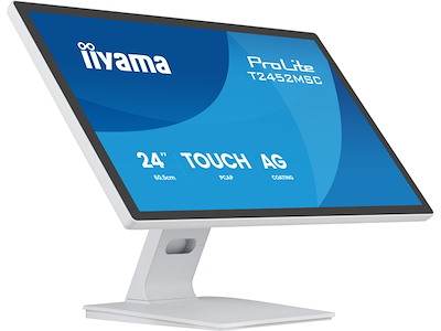 iiyama T2452MSC-W2AG computerskærm 61 cm (24") 1920 x 1080 pixel Fuld HD LED Berøringsskærm Hvid