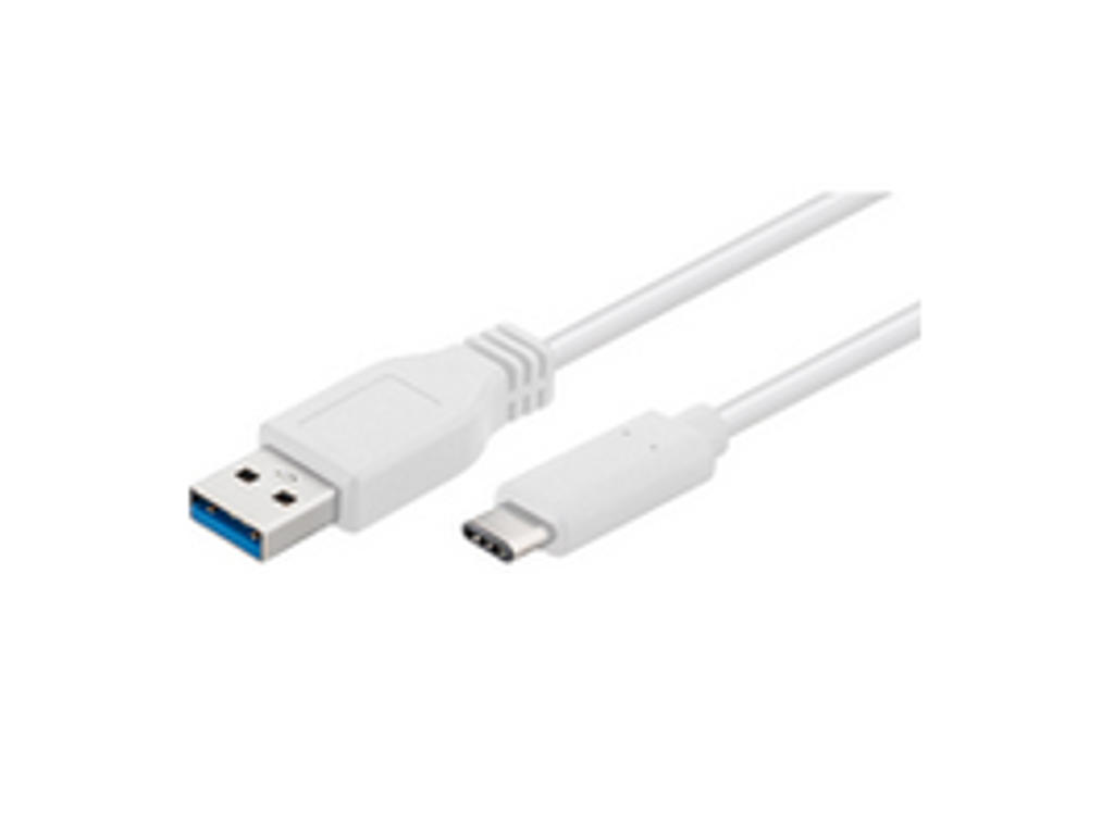 Microconnect USB3.1CA05W USB-kabel USB 3.2 Gen 1 (3.1 Gen 1) 0,5 m USB C USB A Hvid