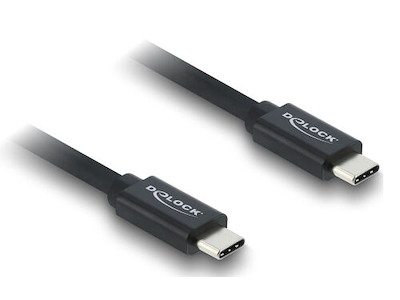 DeLOCK 81706 USB-kabel USB4 Gen 3x2 1 m USB C Sort