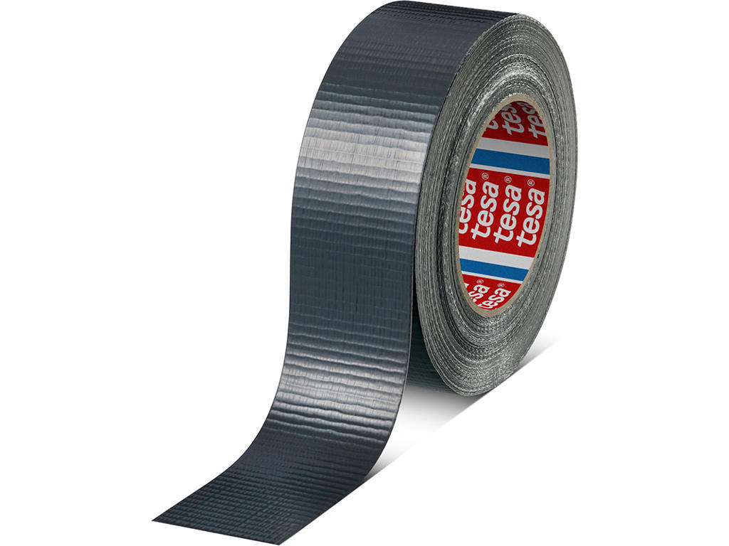 Tape - lærred, 48mm x 50m, Sølvgrå, 1 rulle, Tesa 4662
