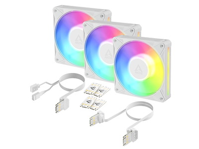 ARCTIC BioniX P12 A-RGB Computerkabinet Ventilator 12 cm Hvid 3 stk