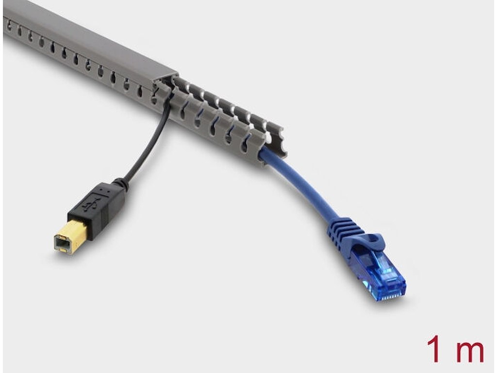 DeLOCK 22025 kabelorganisator Universel Kabelkanal Grå 1 stk